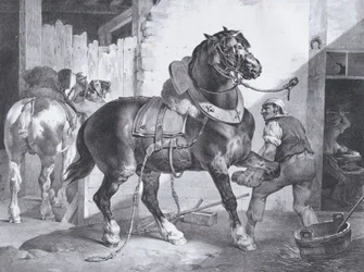 フランスの鍛冶屋、1822 年。
