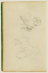 育てられている馬を描いた2つの研究
