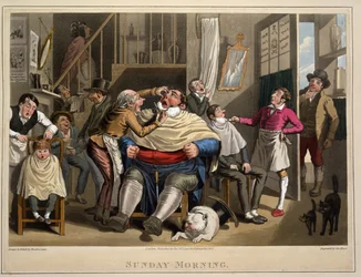 日曜の朝、eng。ジョージハント、パブ。トス。マクリーン、ロンドン、1827年（手彩色の彫刻）