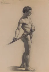男性像の研究、1875