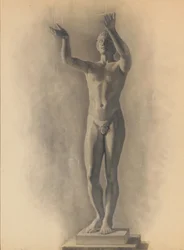 男性像の研究、1875