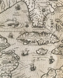 キューバ島、フロリダ、メキシコ湾、「History of American Grand Voyages」より抜粋