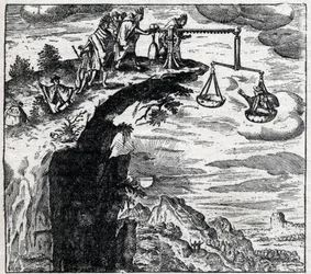 スペイン人が到着した当時の南アメリカで、犯罪者から自白を引き出す方法（Theodore de Bry（1528-1598）の "Travels "より