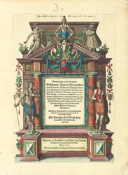 「GreatVoyages：America」、1590年の前半のドイツ語の初版のタイトルページ
