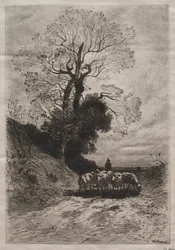 群れの帰還、c。 1870年。