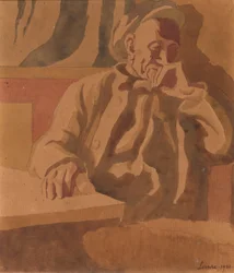 思想家、1921年（紙にトイレ）