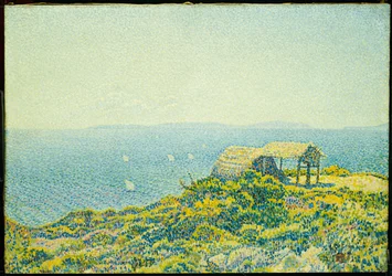 Ile du Levant、1893年にCapBenatから見た