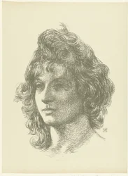 Portret van Jonge Vrouw 若い女性の頭の研究 裁判（シリーズタイトル）