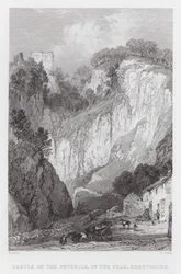 ダービシャー州ピークにあるペベリルス城（彫刻作品