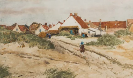 近づく日没、カトウェイク、オランダ、1894（紙にトイレ）