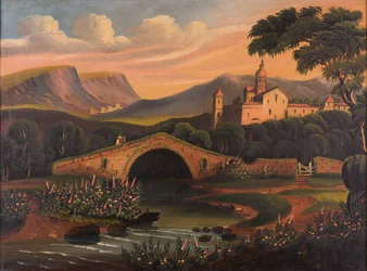 橋のあるイタリアンシーン（1840〜1860年）