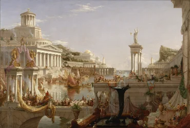 帝国の推移：帝国の推移、c.1835-36（帆布に油彩）
