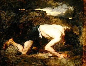 The Fugitive, Study for Timon of Athens, c.1857 (oil on canvas)
