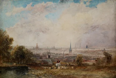 バーミンガムの遠景、1825～1830年。