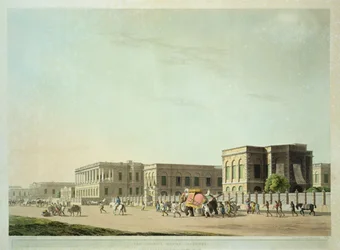 トーマスとウィリアム（1769-1837）ダニエル、1798によって彫刻された「東洋の風景：ヒンドゥースタンの24の景色」からの評議会家、カルカッタ、プレート29