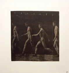 マレー ホイールの未確認モデルの写真、c。 1884年。