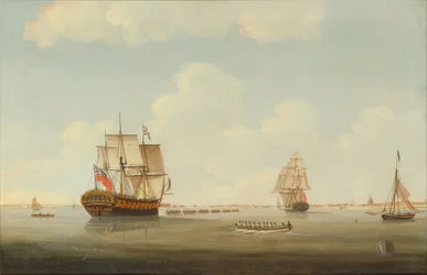 曳航中のHMSウリッジ