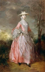 メアリー伯爵夫人ハウ、1760年頃（キャンバスに油彩）