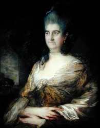 エリザベス・チャドレー（1720-88）とされる女性の肖像（油彩・パネル