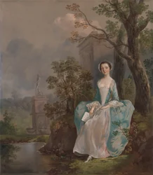 女性の肖像、カリフォルニア州。 1750年。