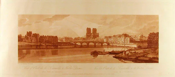 Ansicht der Pont de la Tournelle & Notre Dame vom Arsenal aus