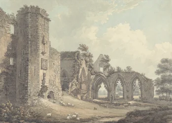 As Ruínas do Colégio de Lincluden, perto de Dumfries