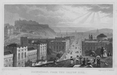 エディンバラ、カルトンの丘から（彫刻