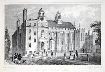 「ロンドンと19世紀の環境」パブのミドルテンプル。 Jones und Co.、1827-1829