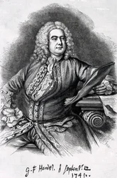 ジョージフレデリックヘンデル、1749年（メゾティント）