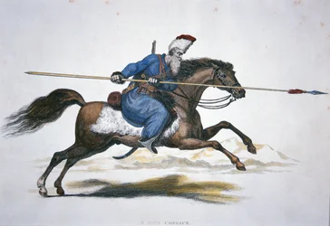 ロシアのドン・コサック 1820年頃 （水彩・紙
