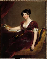 アイザック・カスバート夫人の肖像。トーマス・ローレンス卿（1769～1830）の作品
