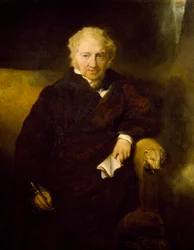 トーマス・ローレンス（1769-1830）による画家ヨハン・ハインリッヒ・フースリの肖像、油彩・キャンバス