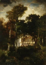 川沿いの森、1886