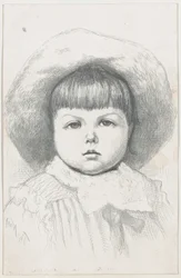 シリル・ナストの子供の肖像、1879年以降、1879年以降。