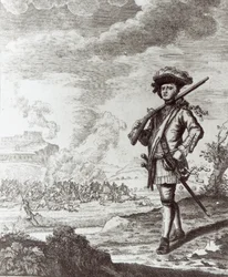1671年、パナマの袋にいたヘンリーモーガン船長、1734年頃