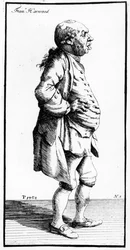 フランシス・ハーウッドの風刺画、1770年頃