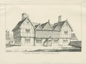 ニューボローホール：ペン画、1836年