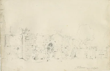 スタッフォード-セントトーマスの[優先]：鉛筆画、nd [1839]（描画）
