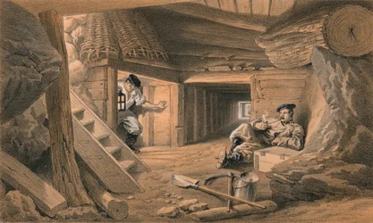 バスティオンデュマット鉱山、1856年