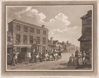 Reigate An Excursion to Brighthelmstone, June 1, 1790.は、1790年6月1日。作成者Thomas Rowlandson, Samuel Alken.