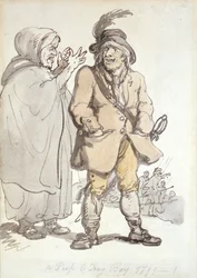 Peep O Day Boy、1799（紙にインクとトイレ）