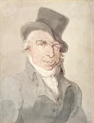 スポーツの入り江、c.1815-1820（紙の上のグラファイト上の水彩画とペン）
