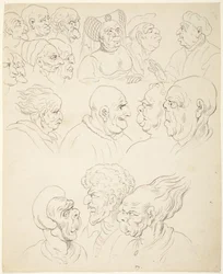 風刺画の頭部