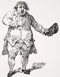 デモステネスに扮したチャールズ・ジェームズ・フォックス、『ハッチンソン英国民史』の挿絵、1923年頃