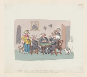 1803 年 4 月 1 日、ホイストでゴムを弾くクリスマス アカデミック、1803 年 4 月 1 日。