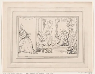 Comforts of Bath、プレート 6、1798 年 1 月 6 日、1798 年 1 月 6 日。