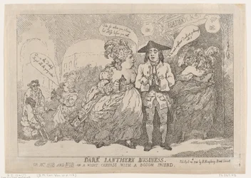 ダーク ランタン ビジネス、またはホブ夫人とノブ夫人、1784 年 4 月 24 日。
