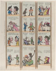 客室とホールのグロテスクな境界線、プレート 15、1799 年、1799 年。