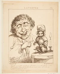 1800年1月21日、笑いのル・ブルンの悲劇、または情熱の似顔絵。