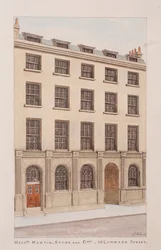 ロンドン、ロンバード・ストリート、1850年頃